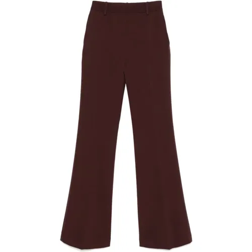 Bootcut Trousers Cady Texture , female, Sizes: 2XS, S, XS - Ermanno Scervino - Modalova