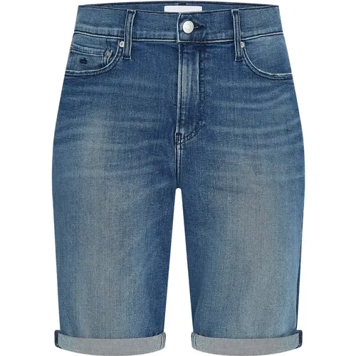 Slim Denim Shorts in Medium , male, Sizes: W40 - Calvin Klein - Modalova