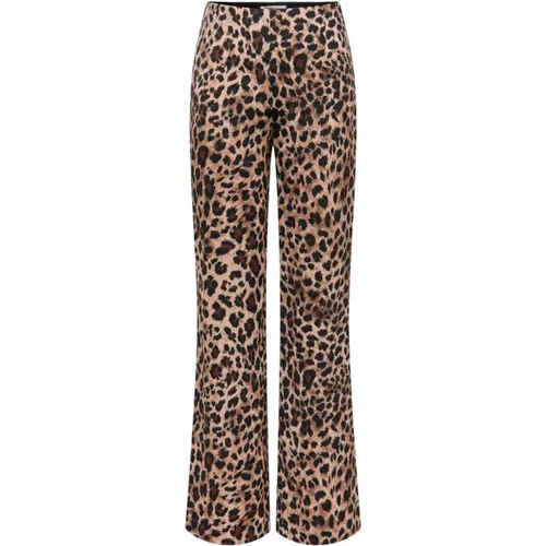 Wide Trousers, female, , Size: M Wide Leg Flared Trousers - Only - Modalova