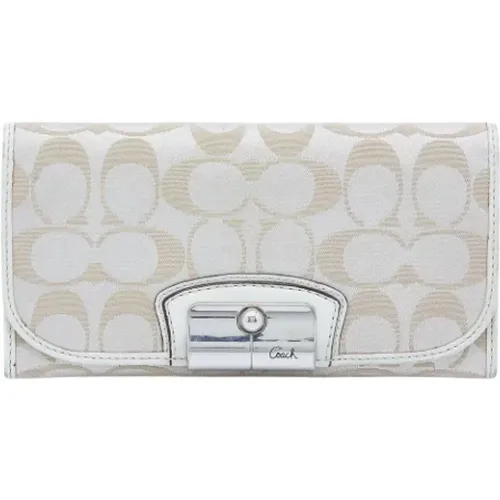 Pre-owned Wallets, female, , Size: ONE SIZE Pre-owned Canvas wallets - Coach Pre-owned - Modalova