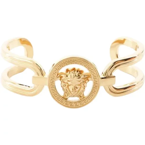 Gold Metall Armband , Damen, Größe: L - Versace - Modalova