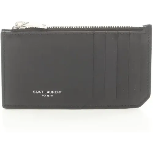 Pre-owned Wallets, male, , Size: ONE SIZE Pre-owned Leather wallets - Yves Saint Laurent Vintage - Modalova