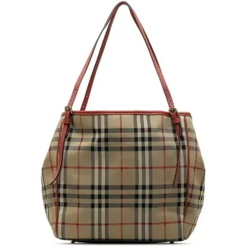 Pre-owned Tote Bags, female, , Size: ONE SIZE Pre-owned Canvas totes - Burberry Vintage - Modalova