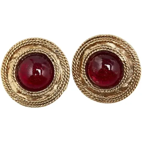 Pre-owned Jewellery, female, , Size: ONE SIZE Pre-owned Metal earrings - Chanel Vintage - Modalova