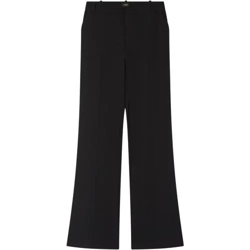 Elegante schwarze Hose mit hoher Taille , Damen, Größe: XS - pinko - Modalova