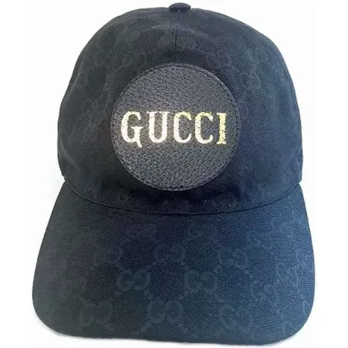 Pre-owned Accessories, female, , Size: ONE SIZE Pre-owned Canvas hats - Gucci Vintage - Modalova