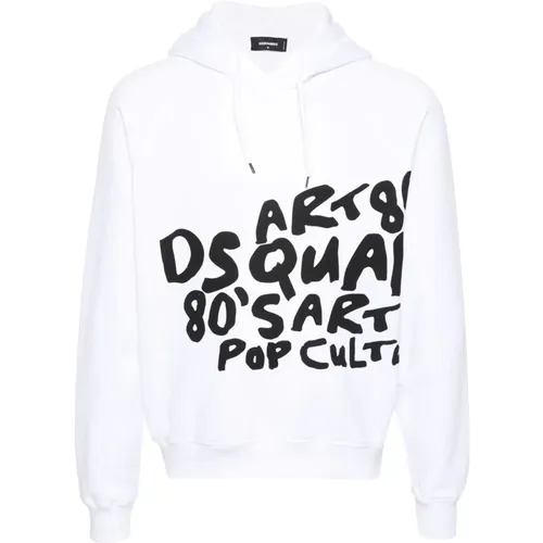S Cool Fit Weißer Pullover - Dsquared2 - Modalova