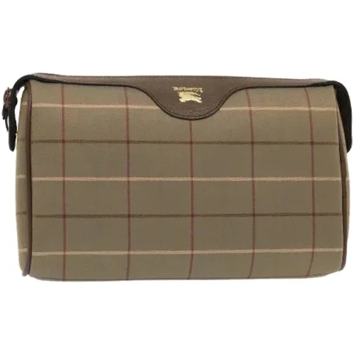 Pre-owned Clutches, female, , Size: ONE SIZE Pre-owned Canvas clutches - Burberry Vintage - Modalova