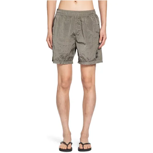 Short Shorts, male, , Size: S Military Nylon Shorts with Compass Logo - Stone Island - Modalova