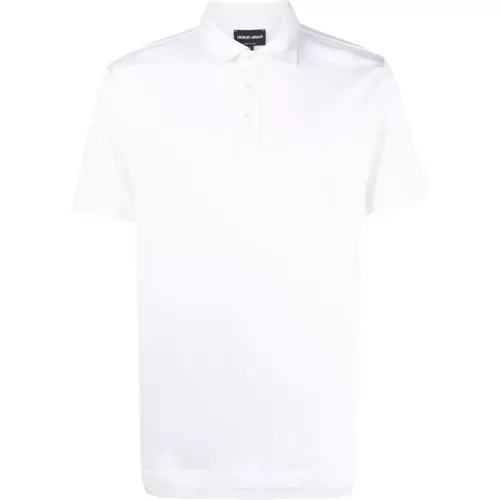 Elegantes Weißes Poloshirt - Giorgio Armani - Modalova