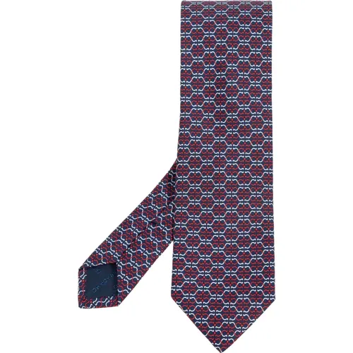 Ties, male, , Size: ONE SIZE Silk tie - Salvatore Ferragamo - Modalova