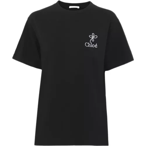 Chloè T-shirts and Polos , female, Sizes: S, M - Chloé - Modalova