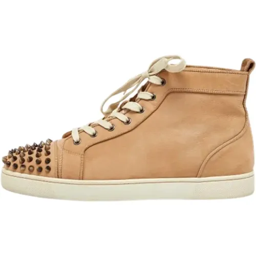 Pre-owned Sneakers, male, , Size: 10 US Pre-owned Leather sneakers - Christian Louboutin Pre-owned - Modalova