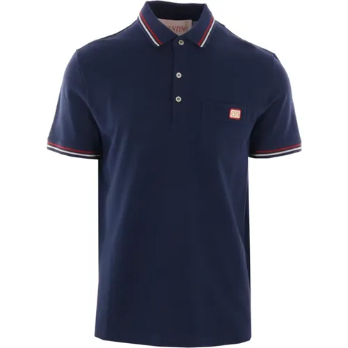 Polo Shirt with VLogo Patch , male, Sizes: S, M, XL, L - Valentino Garavani - Modalova