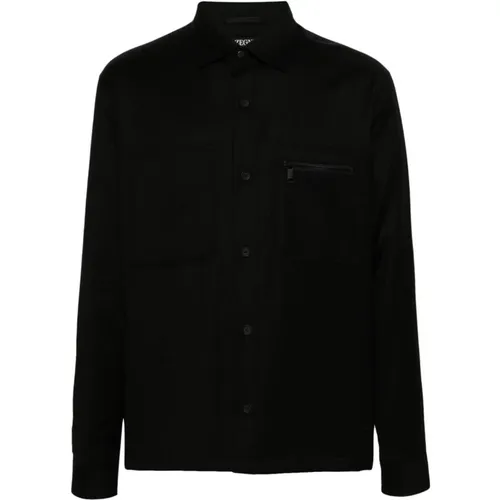 Lightweight Overshirt for Stylish Men , male, Sizes: L - Ermenegildo Zegna - Modalova