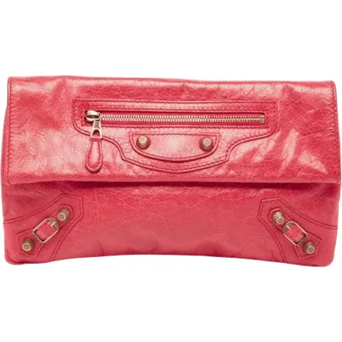 Pre-owned Clutches, female, , Size: ONE SIZE Pre-owned Leather clutches - Balenciaga Vintage - Modalova