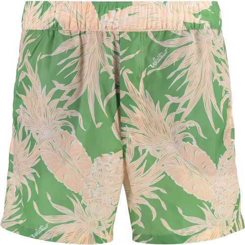 Badeshorts mit Ananas-Print , Herren, Größe: S - Valentino - Modalova