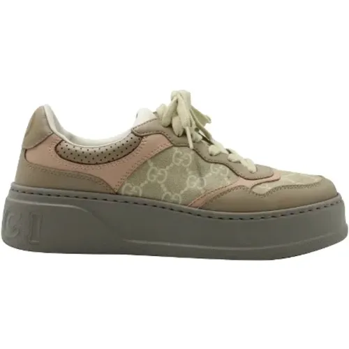 Pre-owned Canvas sneakers , female, Sizes: 3 UK - Gucci Vintage - Modalova