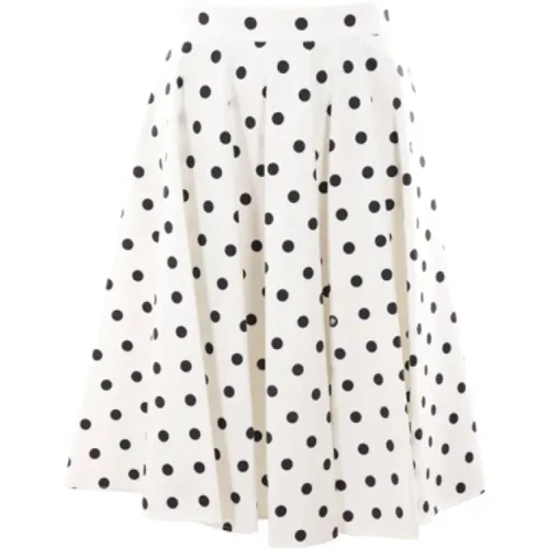 Polka Dot Circle Skirt , female, Sizes: M, XS - Dolce & Gabbana - Modalova