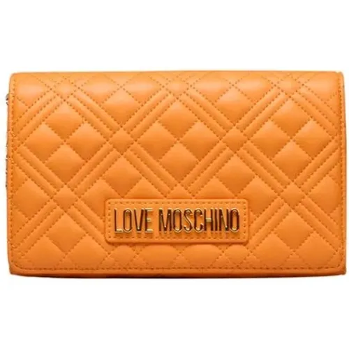 Clutches, female, , Size: ONE SIZE Crossbody Bag with Logo - Love Moschino - Modalova