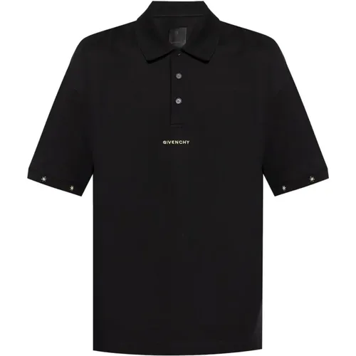 Schwarze Polo T-Shirts mit kleinem Logo - Givenchy - Modalova