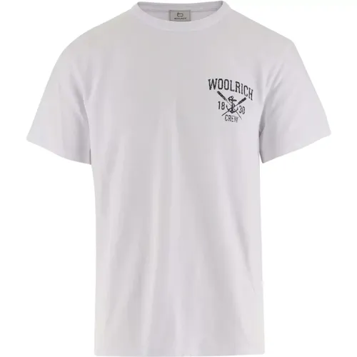 T-Shirts , Herren, Größe: M - Woolrich - Modalova