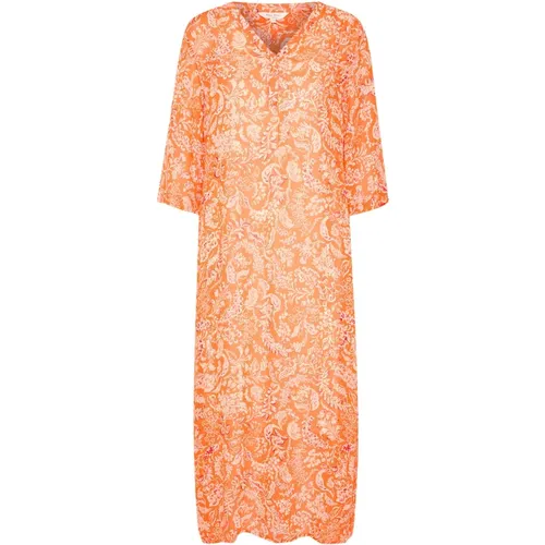 Botanical Mandarin Dress , female, Sizes: XS, L, M - Part Two - Modalova