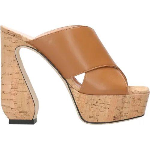 Heeled Mules, female, , Size: 5 US High Heel Sandals - Sergio Rossi - Modalova