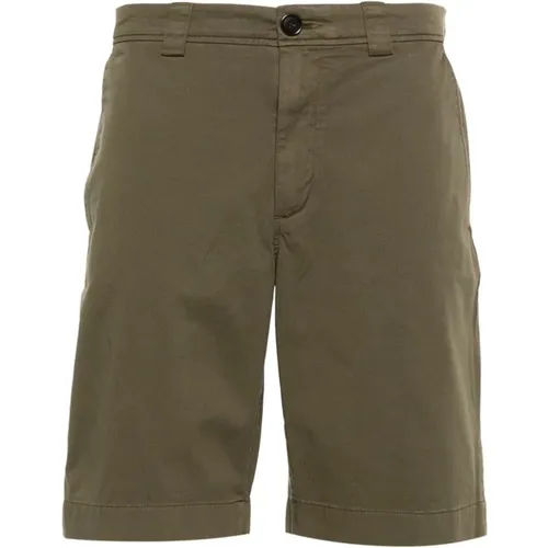 Twill Weave Casual Shorts , male, Sizes: W33, W34, W30, W31 - Woolrich - Modalova