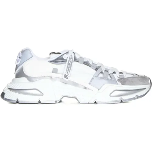 Silver Sneakers Air Master , male, Sizes: 7 UK, 11 UK, 9 UK, 10 UK, 8 UK - Dolce & Gabbana - Modalova