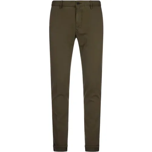 Slim Fit Chino Trousers , male, Sizes: W33, W36, W35, W34 - Incotex - Modalova