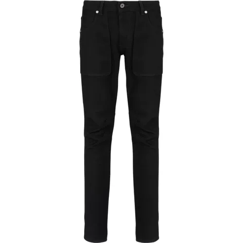 Slim-fit denim jeans , male, Sizes: W34, W33, W35, W32, W30 - Balmain - Modalova
