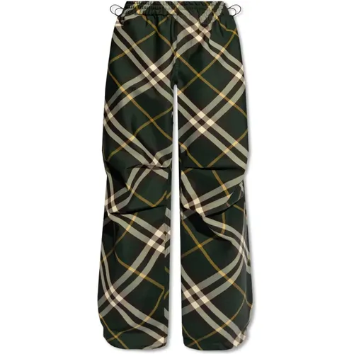 Wide Trousers, male, , Size: L Patterned trousers - Burberry - Modalova