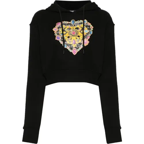 Graphic Print Sweaters , female, Sizes: M, 2XS, L, S - Versace Jeans Couture - Modalova