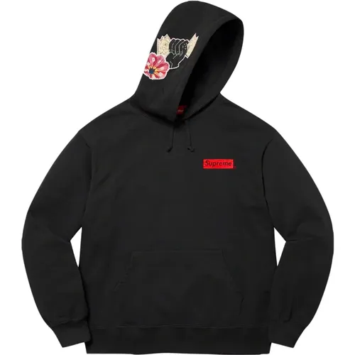 Limitierte Auflage High Patches Kapuzenpullover Schwarz - Supreme - Modalova