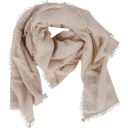 Marble Mel Cashmere Knitted Scarf , female, Sizes: ONE SIZE - allude - Modalova