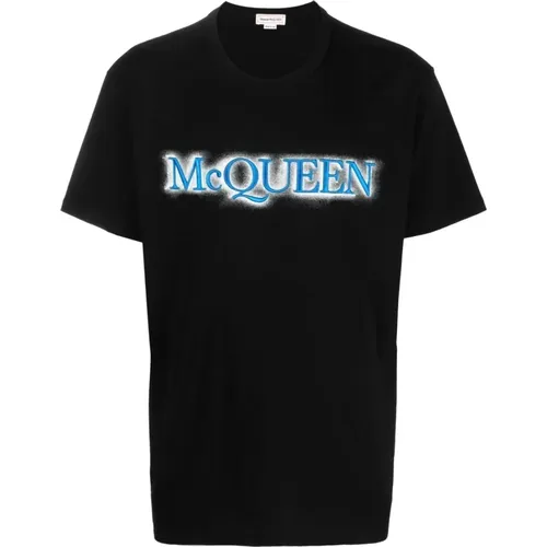 Lässiges Baumwoll T-Shirt , Herren, Größe: L - alexander mcqueen - Modalova