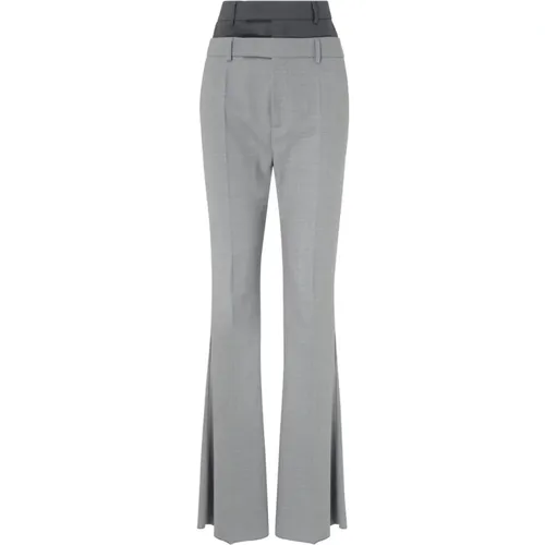 Grey Linen Pants , female, Sizes: 2XS, XS, S - SPORTMAX - Modalova