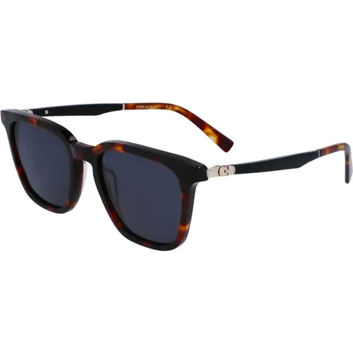 Sonnenbrille,Schwarze/Grau Blaue Sonnenbrille Sf1100S - Salvatore Ferragamo - Modalova