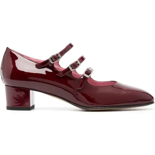 With Heel Bordeaux , female, Sizes: 2 UK, 6 1/2 UK, 3 UK, 4 1/2 UK, 5 1/2 UK, 4 UK, 3 1/2 UK, 6 UK, 7 UK, 5 UK - Carel - Modalova