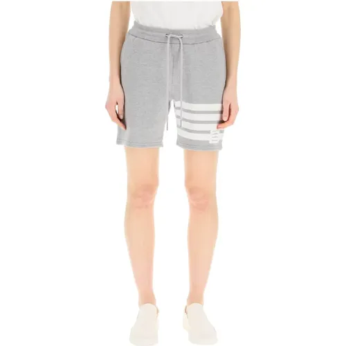 Bar Sportshorts mit Kordelzugbund , Damen, Größe: S - Thom Browne - Modalova