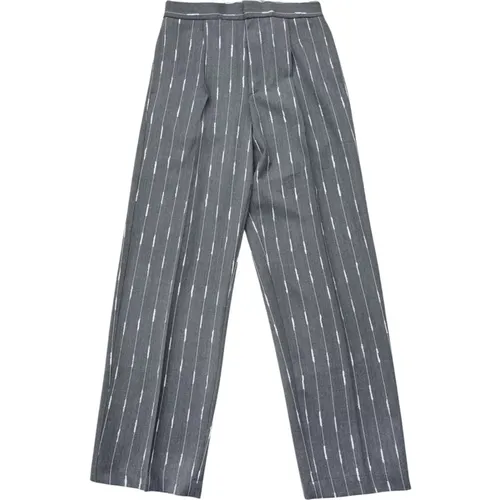 Straight Trousers, male, , Size: L Loose Pinstripe Pants - Bonsai - Modalova