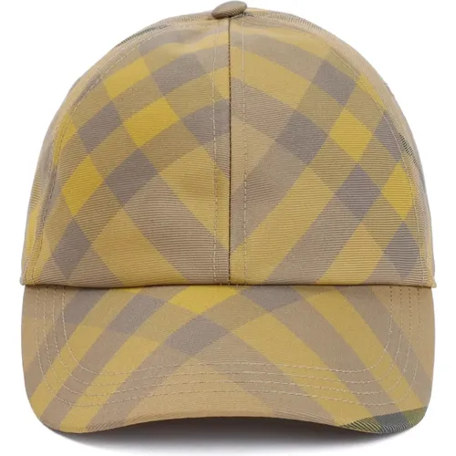 Caps, female, , Size: M check-pattern Baseball Cap - Burberry - Modalova