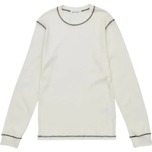 Emil Waffleknit Off-white Sweater , female, Sizes: 2XL, L, M, XL - Wood Wood - Modalova