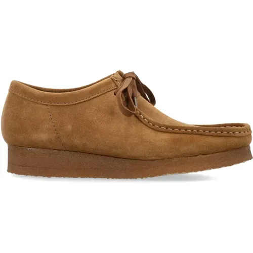 Closed Cola Suede Wallabee Shoes , male, Sizes: 9 1/2 UK - Clarks - Modalova