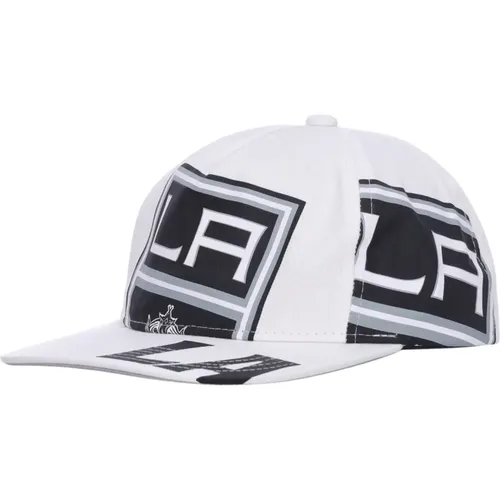 Caps, male, , Size: ONE SIZE Los Angeles Kings Flat Visor Cap - Mitchell & Ness - Modalova