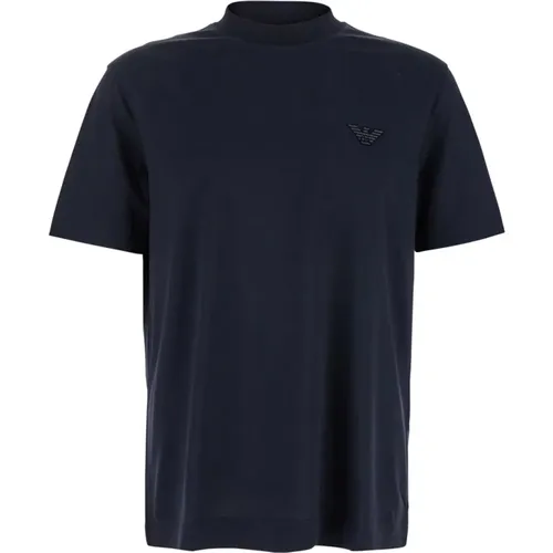 Aquila Floccata T-Shirt für Herren , Herren, Größe: 2XL - Emporio Armani - Modalova