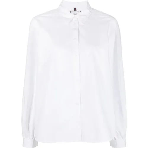 Org cotton solid raglan shirt , female, Sizes: S, M - Tommy Hilfiger - Modalova