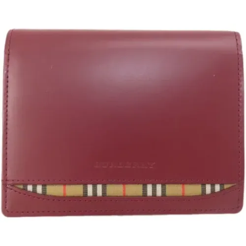 Pre-owned Wallets, unisex, , Size: ONE SIZE Pre-owned Leather wallets - Burberry Vintage - Modalova