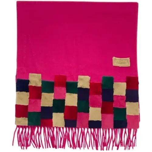 Pre-owned Scarves, female, , Size: ONE SIZE Pre-owned Fabric scarves - Fendi Vintage - Modalova